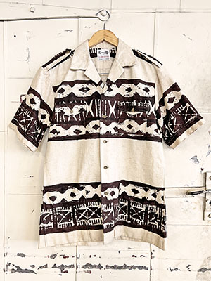 Sazz Vintage Clothing: (M) Mens Vintage 1970s Bark Cloth Hawaiian