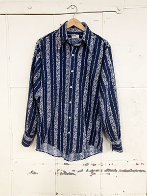 70s French Navy Basque Shirt ⑥ 70s French Navy Basque Shirt ⑥