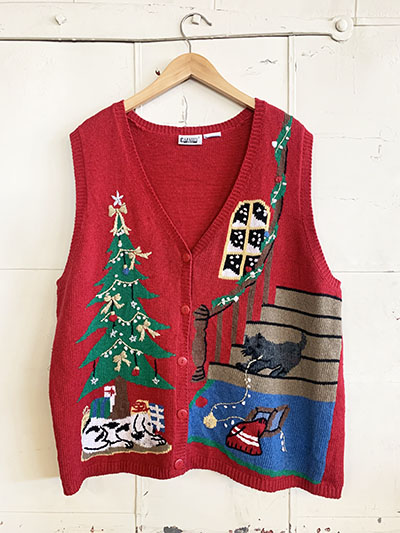 Men's red Sweater, Christmas outfits for men