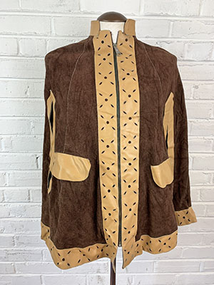 Leather clearance poncho cape