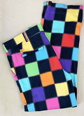 Sazz Vintage Clothing: (38x31) Mens Vintage Golf Pants. Black and