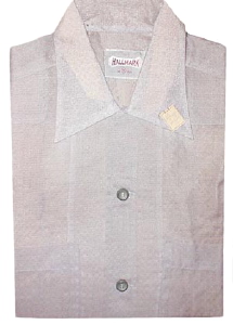 SALE Purple 1950s SHEER Mens Never Worn Lounge Shirt (S)