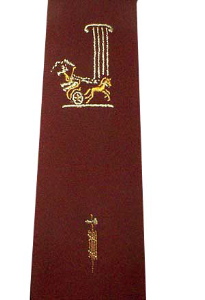 rockabilly Chariot Races (even the Romans were gearheads) early 1950s Tie