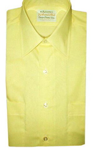 SALE (S) 1970's vintage SHORTSLEEVE Disco shirt UNWORN! Lemon Yellow