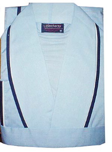 (S-M) 1970's men's BATHROBE. Sky Blue. UNWORN! Costume or Retro Lounging
