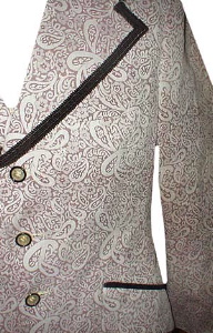 (36 Tall) FANCY FLOWERS 1970s men's tuxedo (smoking) Jacket. 3 button!