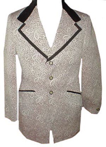 (36) FANCY FLOWERS 1970s men's tuxedo (smoking) Jacket. 3 button!