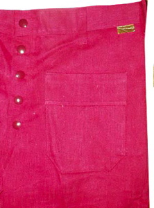 (33x30) contrasting colour SNAP FRONT FLARES jeans 