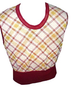 SALE (BOYS XL) 70s knit pullover VEST Unworn! Red Yellow White. Big Waistband!