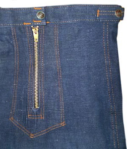 (40x34) mens 1970's Disco Jeans Double Zippers! indigo blue Unworn BELL BOTTOMS