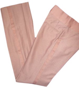 (26x31) BOYS 1970s polyester Tuxedo Pants. Dusty-Rose-Violet