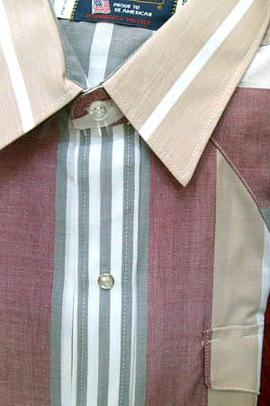 <strong>(XL) vintage men's Western Shirt</strong> Unworn! Tan, Rose, White, Grey