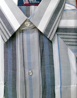 <strong>(XL, Tall) vintage men's Western Shirt</strong> Unworn! Grey, Blue, White