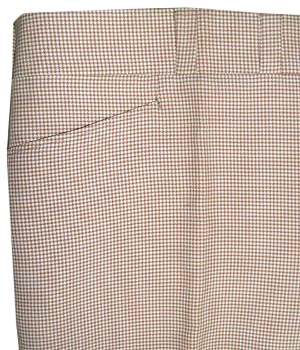 (31x37 Tall) Never Worn & Unhemmed 70's mens disco Pants. Caramel & White