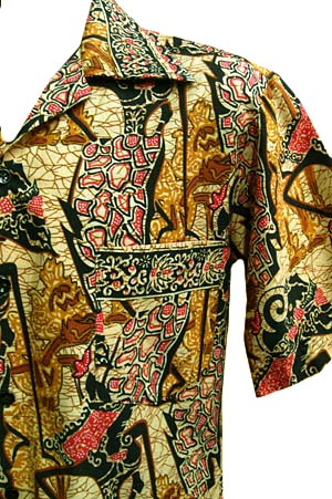 (S) 1960s?  Hawaiian tropical Shirt abstract mens & women