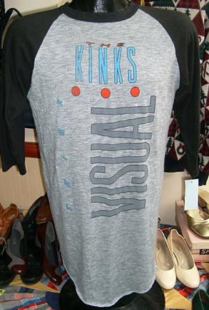 (M) The Kinks 1987 Think Visual concert tour t-shirt. vintage band tshirt