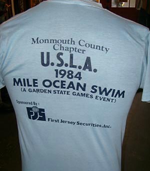 (S-M) vintage 1984 U.S.L.A. Mile Ocean Swim. super soft vintage t-shirt