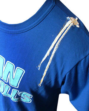 (L) vintage DAMN SEAGULLS t-shirt--royal blue with 