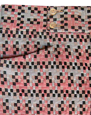 (32x28) AMAZING thick polyester basket weave Disco Pants: Black, Tan, Grey, Red, White. AWESOME!!