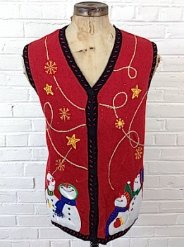 womens ugly christmas sweater vest