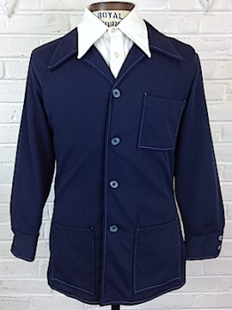 M Jackets Vintage Men Jacket VINTAGE 48 blue Men Clothing Vintage Men Coats & Jackets Vintage Men Jackets Vintage Men 