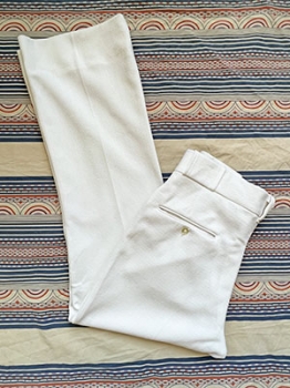 (34x30) Mens Vintage 1970s Diaco Pants. White Flares! Saturday Night Fever/John Travolta.