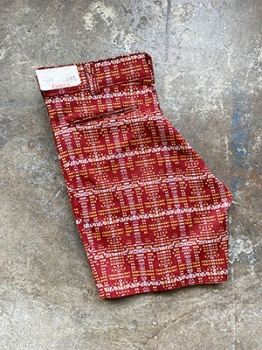 (34) Mens Vintage 70s Disco Shorts! Burgundy, Yellow & White Funkalicious Print.