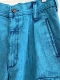 (32x32.5) Mens Vintage 80s Tapered Turquoise Acid Wash Jeans. Never Worn!