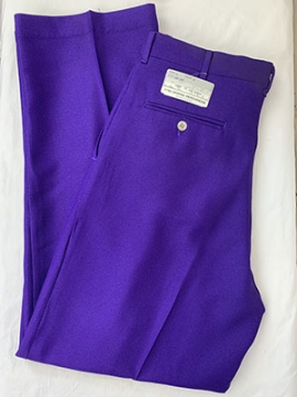 Men's Vintage Pants 1980s/40s Gangster style Bright Purple wide-leg trousers! Never Worn.