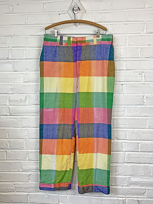 Sazz Vintage Clothing: (36x28) Mens Vintage 70s Disco pants. Green, Purple,  Red, Orange & Yellow. Rainbow Pride! As-Is.