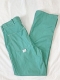 (34x32) Mens Vintage 70s Disco pants. Light Seafoam Green w/ White topstitching! As-Is.