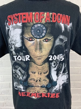 (M/L) Men's Vintage 2005 System of A Down Mezmerize Tour Double Sided T-shirt! As-Is.