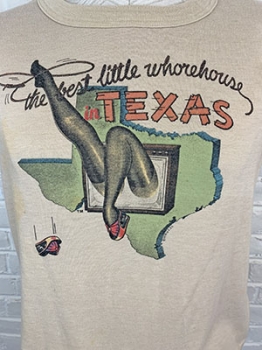 (M) Mens Vintage 80s Best Little Whorehouse in Texas t-shirt. RARE!